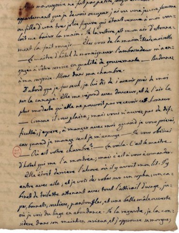 manuscrit de Casanova