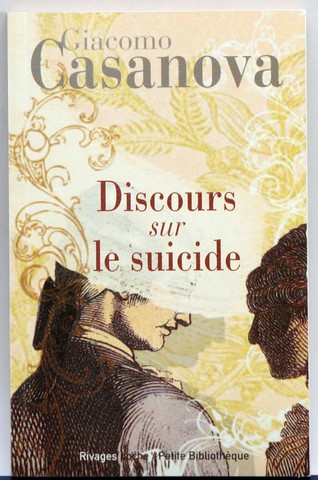 Casanova Discours sur le suicide