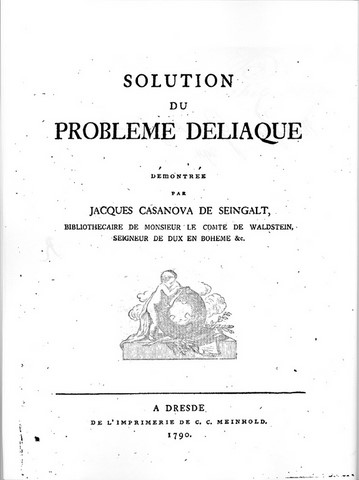 Solution du problème deliaque