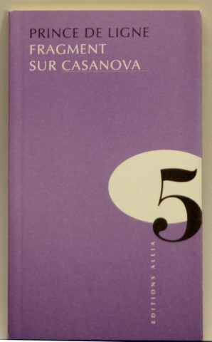 Prince de Ligne Fragment sur Casanova